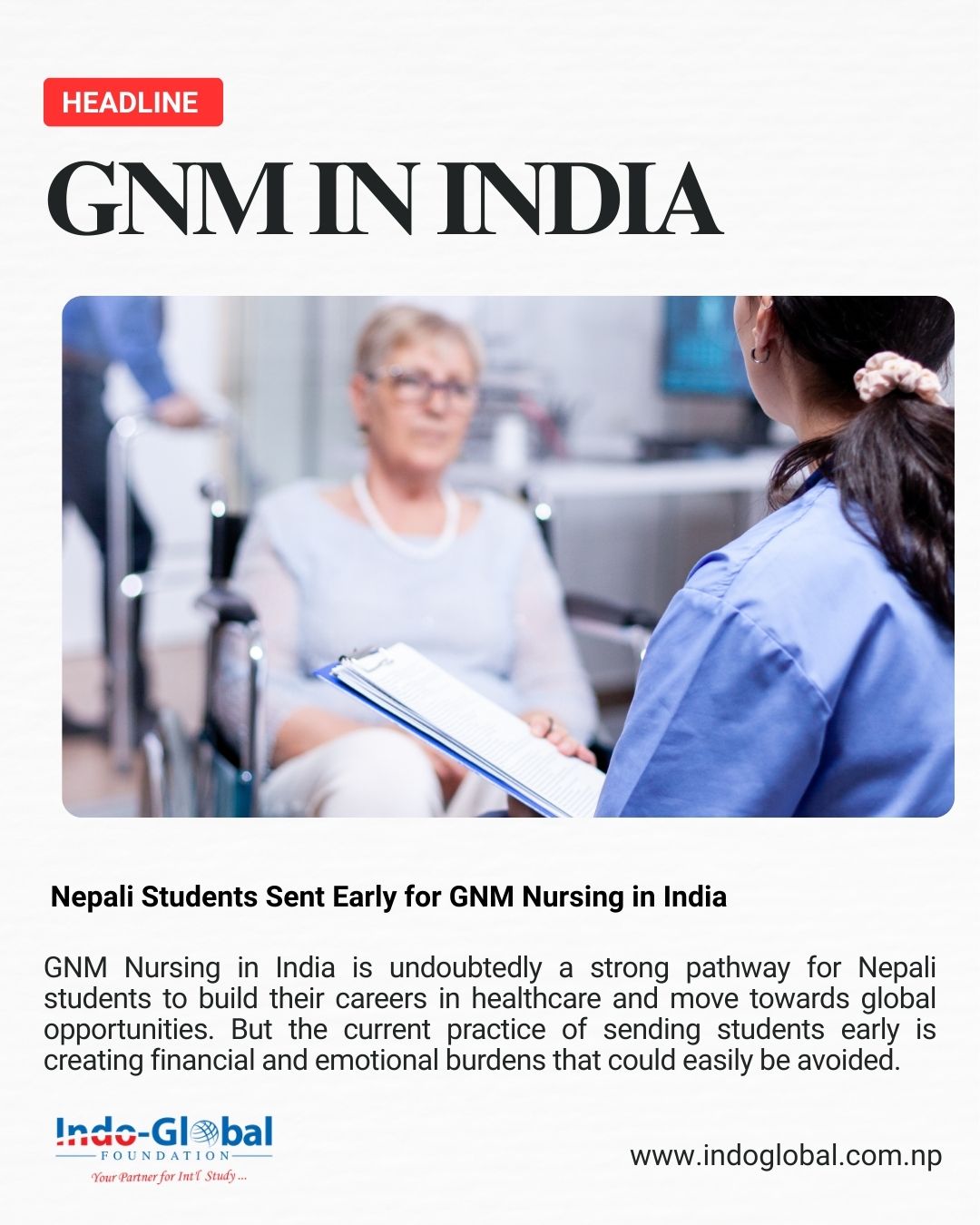 Nepali Students Sent Early for GNM Nursing in India: Experts Urge Awareness and Research
